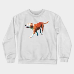 Smiling Happy Pit Bull Crewneck Sweatshirt